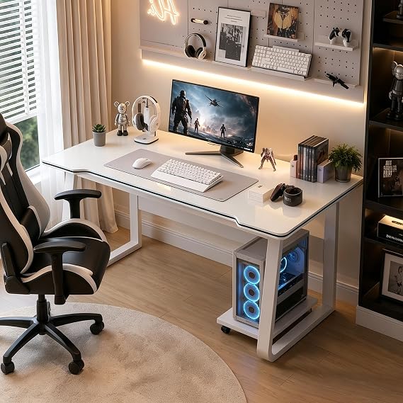 Gaming Desk, PC Table Student Writing Desks, Modern Wood Desk for Computer, Gamer Table for Home, Office
