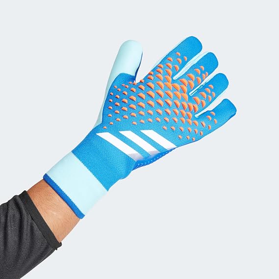 adidas Predator Pro Goalkeeper Gloves, Sustainable and Performance Football Gloves, Multiple Colours, Size 34-40 (Bright Royal/Bliss Blue/White, 9)