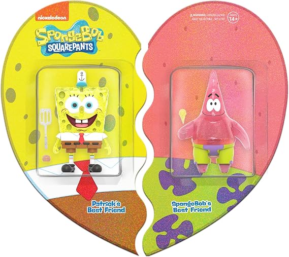 SUPER7 - Spongebob Squarepants: Spongebob & Patrick Con Exclusive Reaction Figure