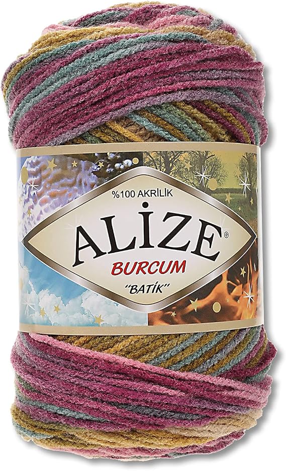 Wohnkult Alize 100 g Burcum Batik Wool in 30 Selection Colour Gradient Wool (4341)
