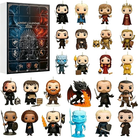 Thrones Game Advent Calendar 24 PCS GOT Christmas Countdown Calendar