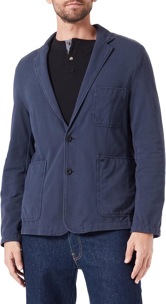 camel active Men's Cotton Jacket with 4-Way Stretch
