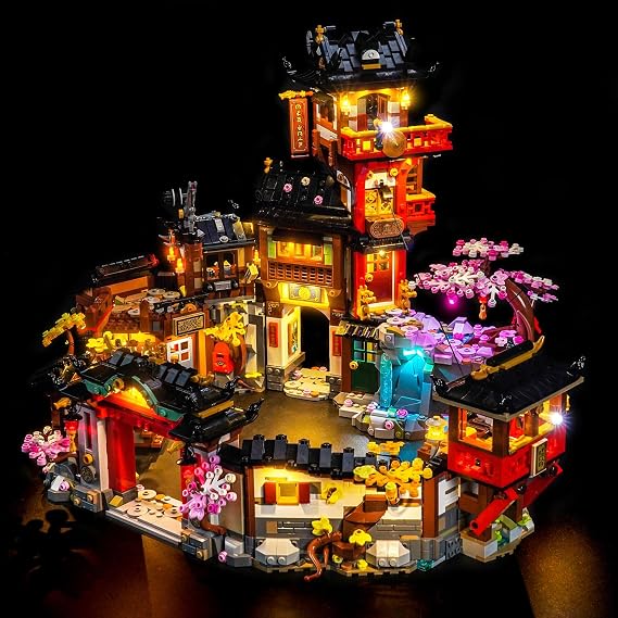 LocoLee Led Light Set Compatible with Lego 71861 The Old Town 15th Anniversary Led Decoration Lighting Kit Compatible with Lego 71861 Building Blocks Model,Only Lights Set,No Model
