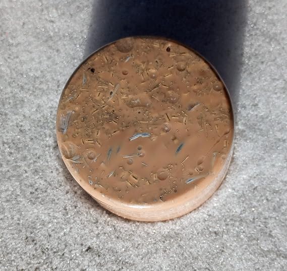Large Orgone Generator, Orgonite Energy Accumulator Tower Buster, EMF Protection (Tan)