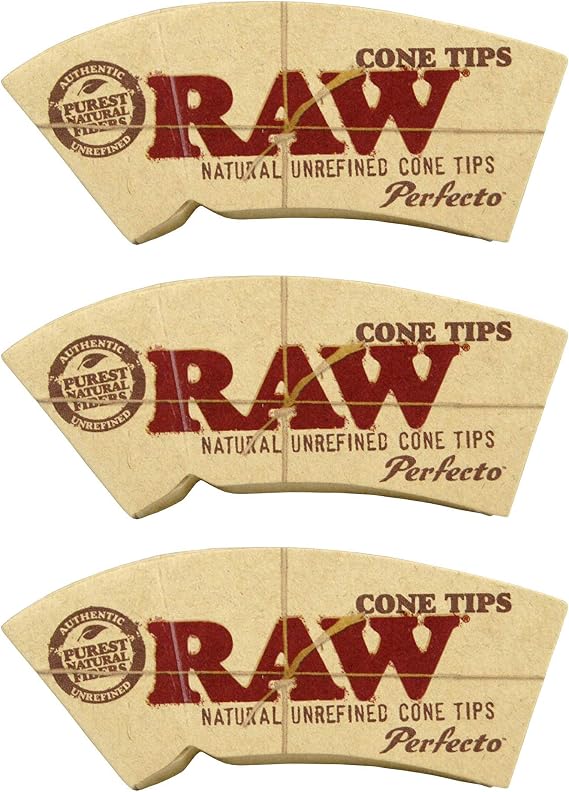 RAW/Row Cone Tips, 32-Pack, Set of 3 Perfecto Filtertips