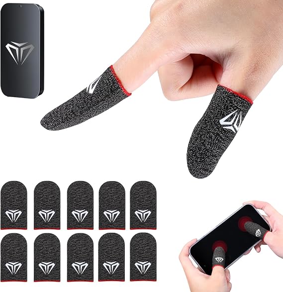 Gjinxi 10PCS Gaming Finger Sleeves Thumb Sleeves Controller Covers for PUBG