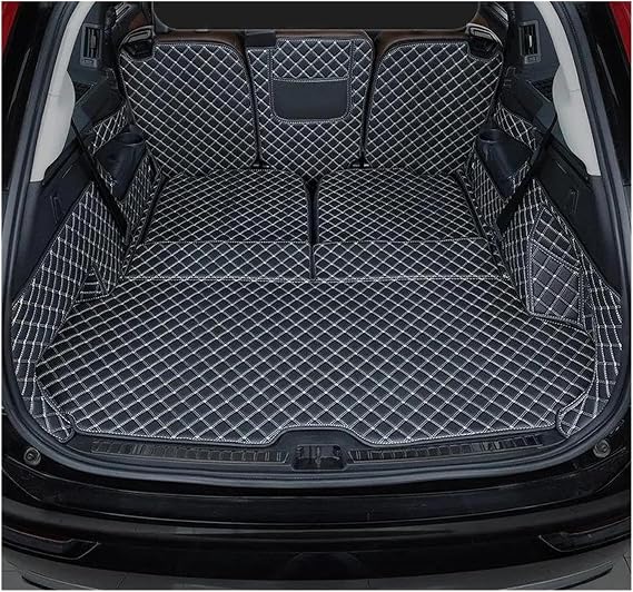Trunk Protector Pad For Volvo For XC90 Seven seats 2016-2022 Car trunk mat Cargo Liner Carpet Interior Parts Cover Boot Liners(BLACK FULL COVER,With buttons)
