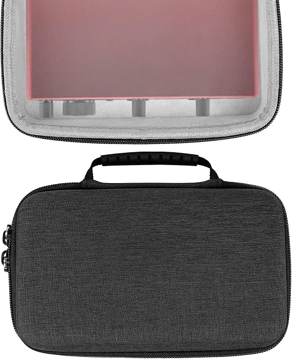 GEEKRIA Audio Interface Hard Case Compatible with Focusrite Scarlett 2i2, Protective Hard Shell Travel Carrying Bag with Cable Storage (Grey)
