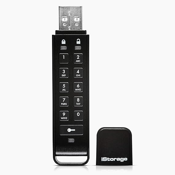 iStorage datAshur Personal2 Secure Flash Drive - Password Protection, Portable, Military Grade Hardware Encryption USB 3.0 32GB