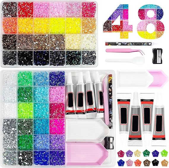 Jelly Rhinestones Bedazzling Kit Gemas Flatback para el arte de diamantes