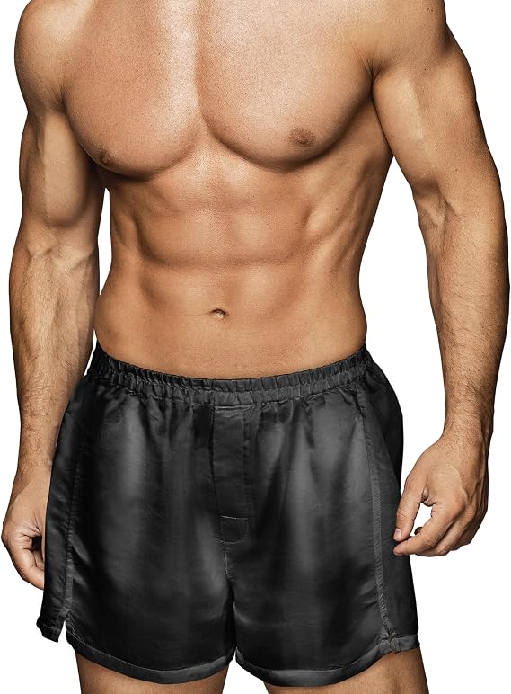 Tara Sartoria Artisan Handmade Silk Boxers for Men, 27 Momme Natural Mulberry Silk, Machine Washable, Classic Cut, Men Silk Boxers, Silk Shorts, Giftable in Bonus Silk Bag, Gifts for Him, Unique Gifts
