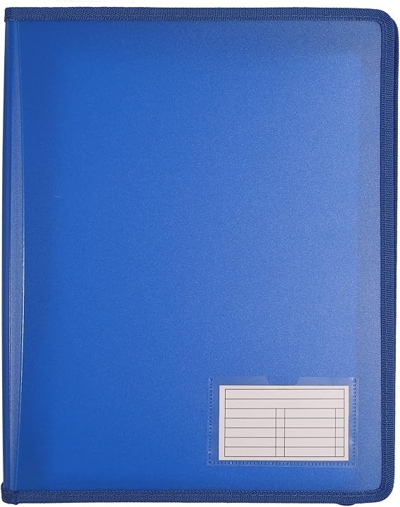 Bantex, Zipper Binder, A4, 2D Ring, 25mm, Navy [Item No. 100855080]