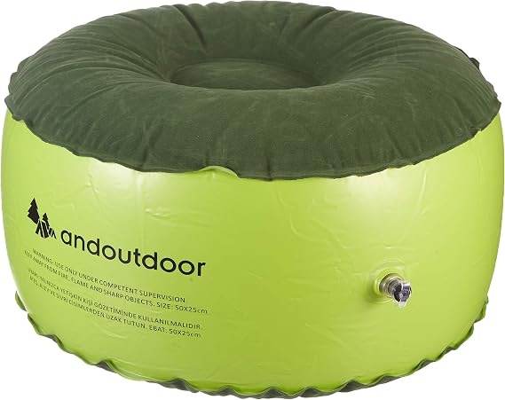 AndOutdoor Roxy Inflatable Cushion, Unisex, Orange/Green/Cream, One Size