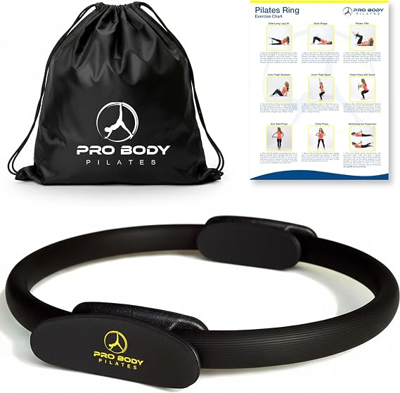 Black - ProBody Pilates Ring - Superior Unbreakable Fitness Magic Circle