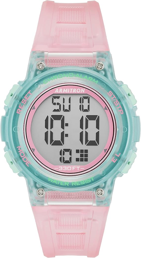 Armitron Sport Women's Digital Chronograph Resin Strap Watch 45/7086