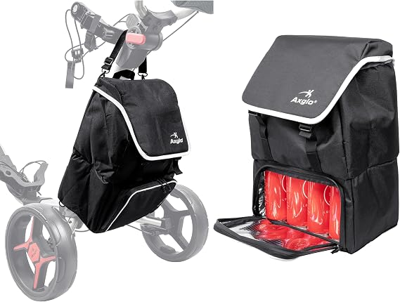 Golf Cart Cooler Backpack | Insulated Cooler Bag for Camping, Hiking & Outdoor Sports | Durable Travel Backpack with Removable Straps | Adjustable, Waterproof, Portable Golf Accessory