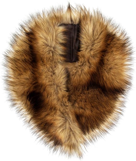 Futrzane Classic Collar - Detachable Faux Fur Scarfs for Women - Shawl for Coat