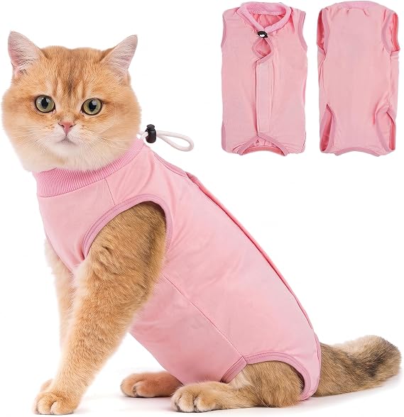 Avont Cat Recovery Suit - Kitten Onesie for Cats After Surgery
