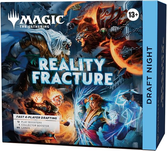 Magic: The Gathering Reality Fracture Draft Night | 1 Collector Booster, 12 Play Boosters, 90 Lands, 10 Tokens (English Version)