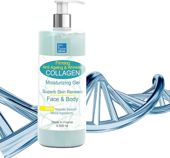 Anti Aging Collagen Gel for Women and Men - Perfect for Facilitating Facial and Body Radio Frequency: Firming Gel for Body and Face, Anti Wrinkle, Eye Contour, Skin Firmness - 500 ml