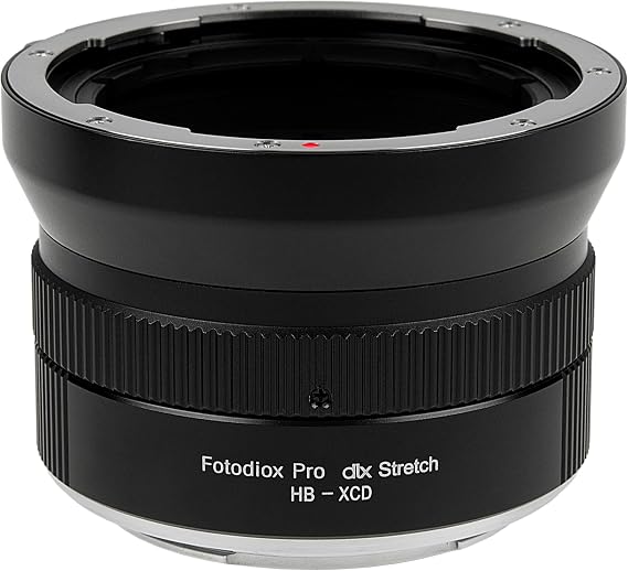Fotodiox DLX Stretch Lens Adapter - Compatible with Hasselblad V-Mount SLR Lenses to Hasselblad X-System (XCD) Mirrorless Camera Bodies with Macro Focusing Helicoid and 49mm Filter Threads