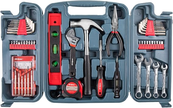 Hi-Spec Mechanics Hand Tool Kit for Car, Garage and Roadside Repairs