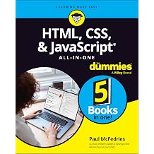 HTML CSS JavaScript All-in-One For Dummies Paperback – 15 Aug. 2023