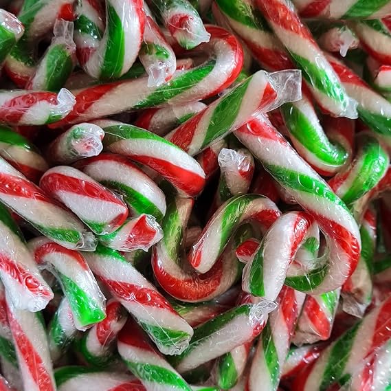 20Pcs Peppermint Candy Canes Standard Size- Perfect Christmas Gifts and Tree Decorations |Vegetarian | Stocking Filler