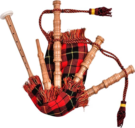 Mini Bagpipes for Beginners Youth & Adults | Scottish & Irish Bagpipes Music Instrument (Wallace)