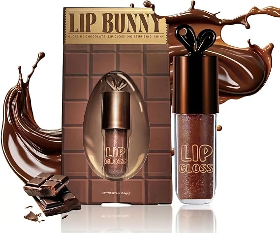 Lip Gloss‌, ‌Moisturizing Lip Oil‌, ‌Lip Balm‌ 3-in-1 Chocolate Brown Lip Gloss - High Hydration, Intense Pigmentation, Long-Lasting Wear, Non-Sticky Formula, Perfect for Daily Wear, Parties