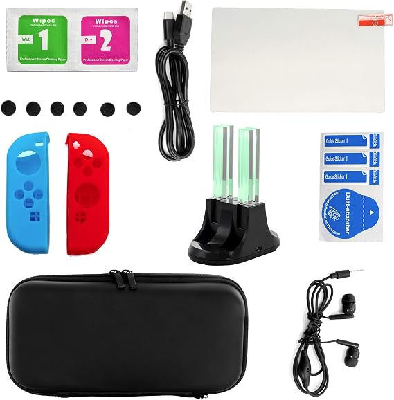 Gamefitz Nintendo Switch için 14'ü 1 Arada Aksesuar Kiti