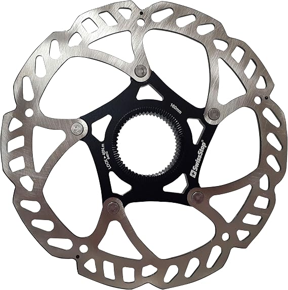 Swissstop Disc Rotor Centrlock 160mm, Silver
