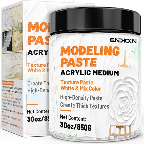 Thick Modeling Paste 30oz / 600ml Art Texture Paste for Acrylic Painting