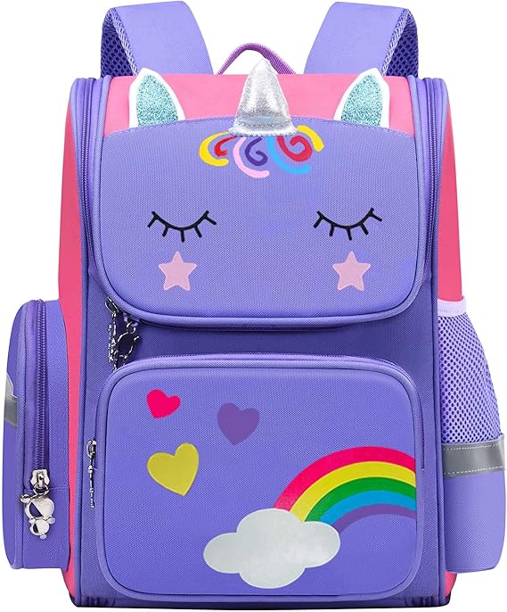 Unicorn backpack for girls,School bags for girls,Kids school bag,Cute unicorn bag,Pink bags for girls,Kids Bookbag for Elementary,Children's backpacks
