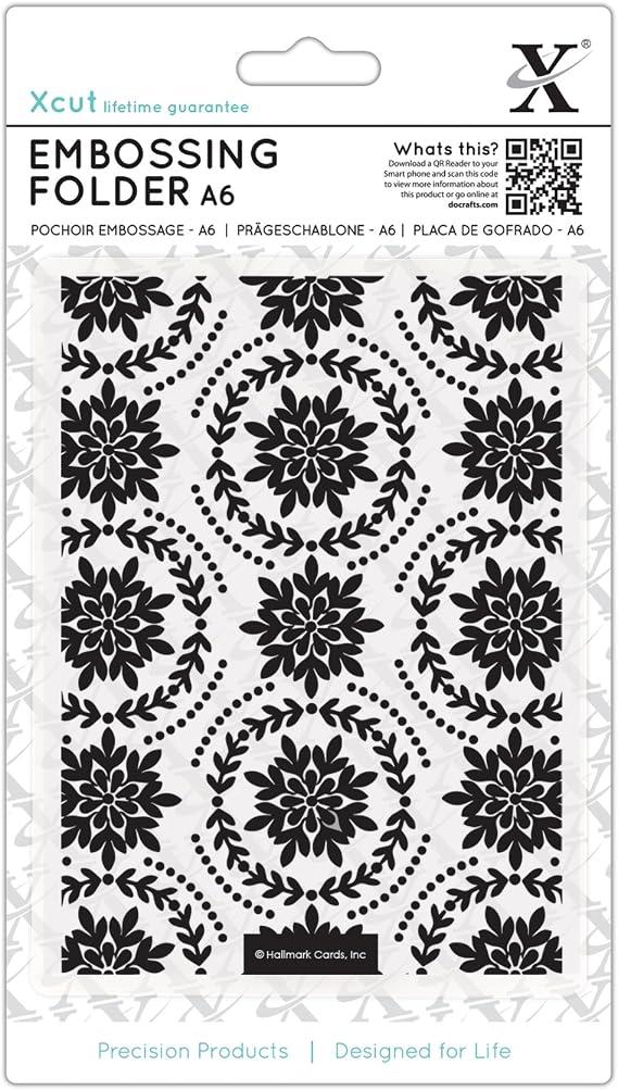 Xcut A6 Embossing Folder Ornate Foliage, DIY Arts & Craft Accessories, Card Making Supplies, Embossing Decoration, Scoring Supplies & Crafting Tool Accessories, Scrapbooking, Embossing Ink Pads