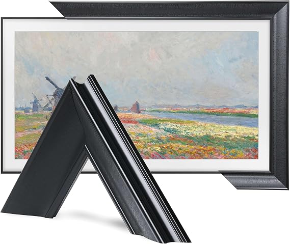 TV Guard Frame TV Bezel, Compatible With Samsung The Frame TV, 55 Inch, Modern Black, Suitable for Wall Mounted Televisions