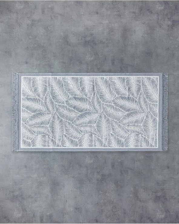 Leaves Dokuma Kilim Gri