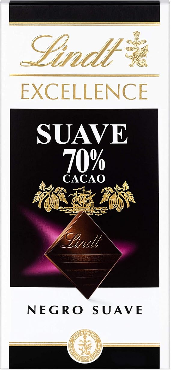 Lindt Chocolate EXCELLENCE 70% soft, pure chocolate tablet, 70% cocoa, aromatic dark chocolate, extra fine, delicate and intense