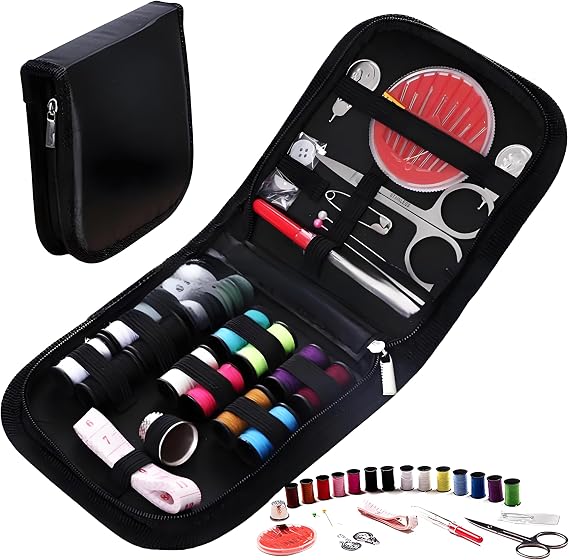 Sewing Kit, Sewing Kit, Sewing Accessories Sewing Accessories Kit for Travel and Beginners and Emergencies, Clothing with Thread Needles, Scissors, Buttons, Complete Sewing