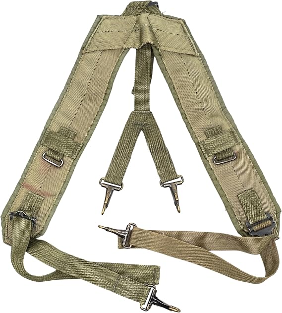 ALICE Combat Equipment Suspenders - Original USGI, Olive Drab, M