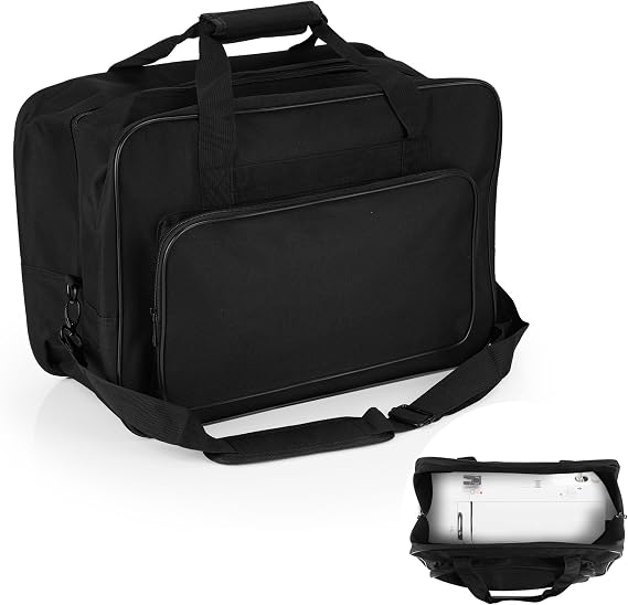 18 Inch Sewing Machine Bag, Black Sewing Machine Tote Bag