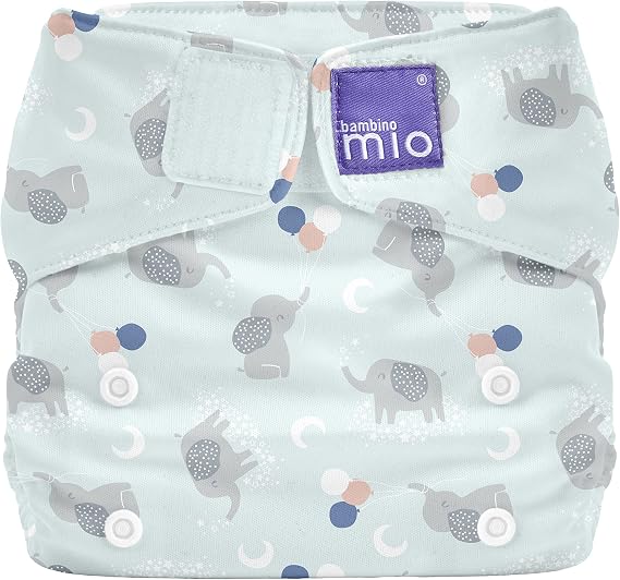 Bambino Mio, Miosolo Classic All-in-One Reusable Nappy, Eco Chemical Free Nappy (Gentle Giant, One Size)
