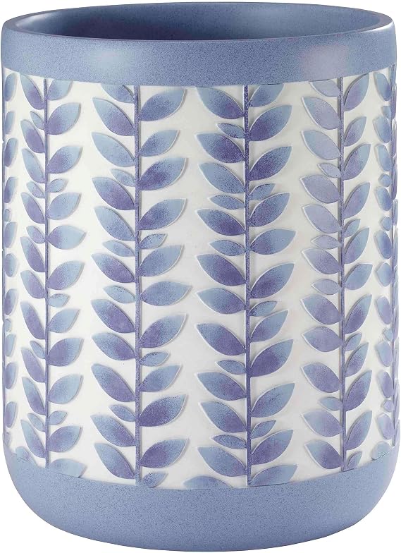 Avanti Linens Accessories Bathroom Essentials, Wastebasket, Blue