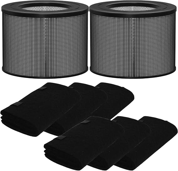Defender 4000 Replacement Filter for Filter Queen Defender 4000 7500 360 Air Purifier, 4 IN 1, 2 Pack H13 True HEPA and 4 Pack Activated Carbon Pre-Filter
