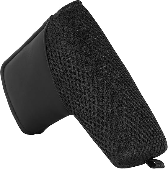 Golf Blade Ping-type Putter Head Cover Light Weight Magnetic/Magictape Closure Black Pu Leather and Meshy Golf Club Protector Fit for Scotty Taylormade Odyssey