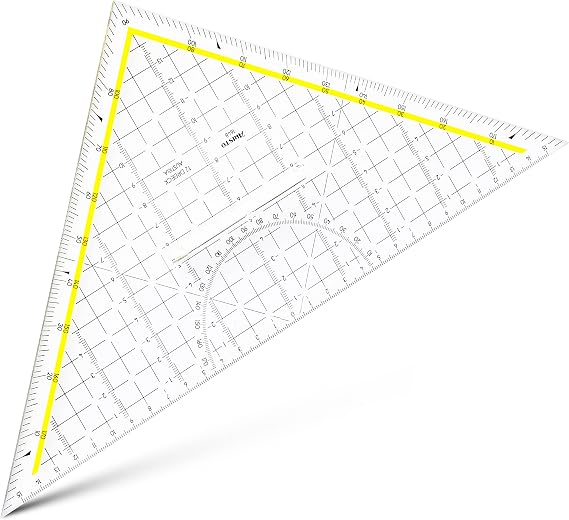 Aristo - Technical Drawing Square Plexiglass, Hypotenuse 325 mm Transparent