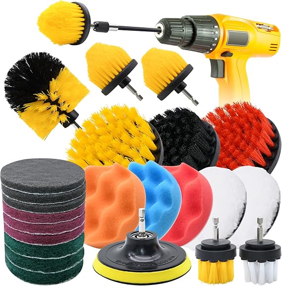 24pcs Drill Brush Attachment Set