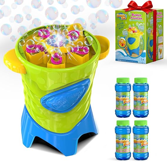 Bubble Machine for Kids,Automatic Tiny Typhoon Bubble Maker Gun Garden Toys