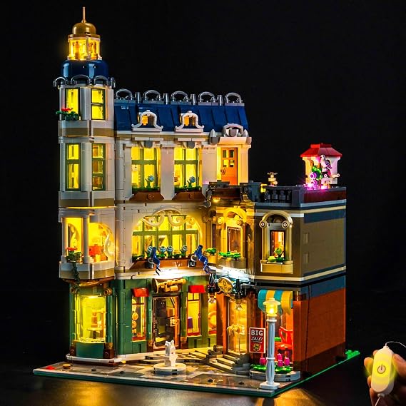 LocoLee Light kit Compatible with Lego 11371 Shopping Street - No Model Only Lights, LED Lighting Accessories Compatible with Lego Shopping Street (Standard Version Light)