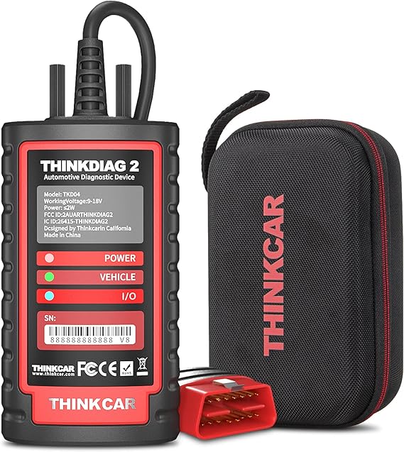 Thinkdiag2 Tüm Sistem İki Yönlü OBD2 Tanı Cihazı, iOS/Android, Bluetooth, CAN-FD, 15+ Fonksiyon, ECU, Aktif Test, Otomatik VIN, 1 Yıl Güncelleme